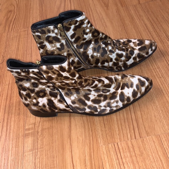 J Crew Collection Animal Print Boots Size 9.5 - Picture 2 of 8